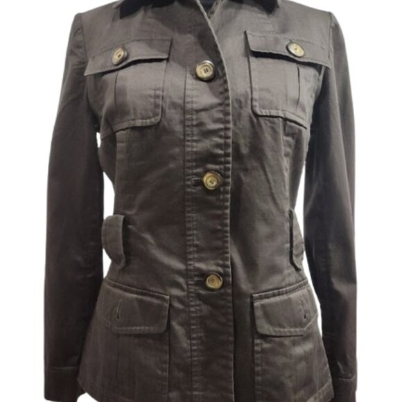 Antonio Melani Lightweight Pocket Jacket Brown Women's Size 4 - Picture 2 of 11